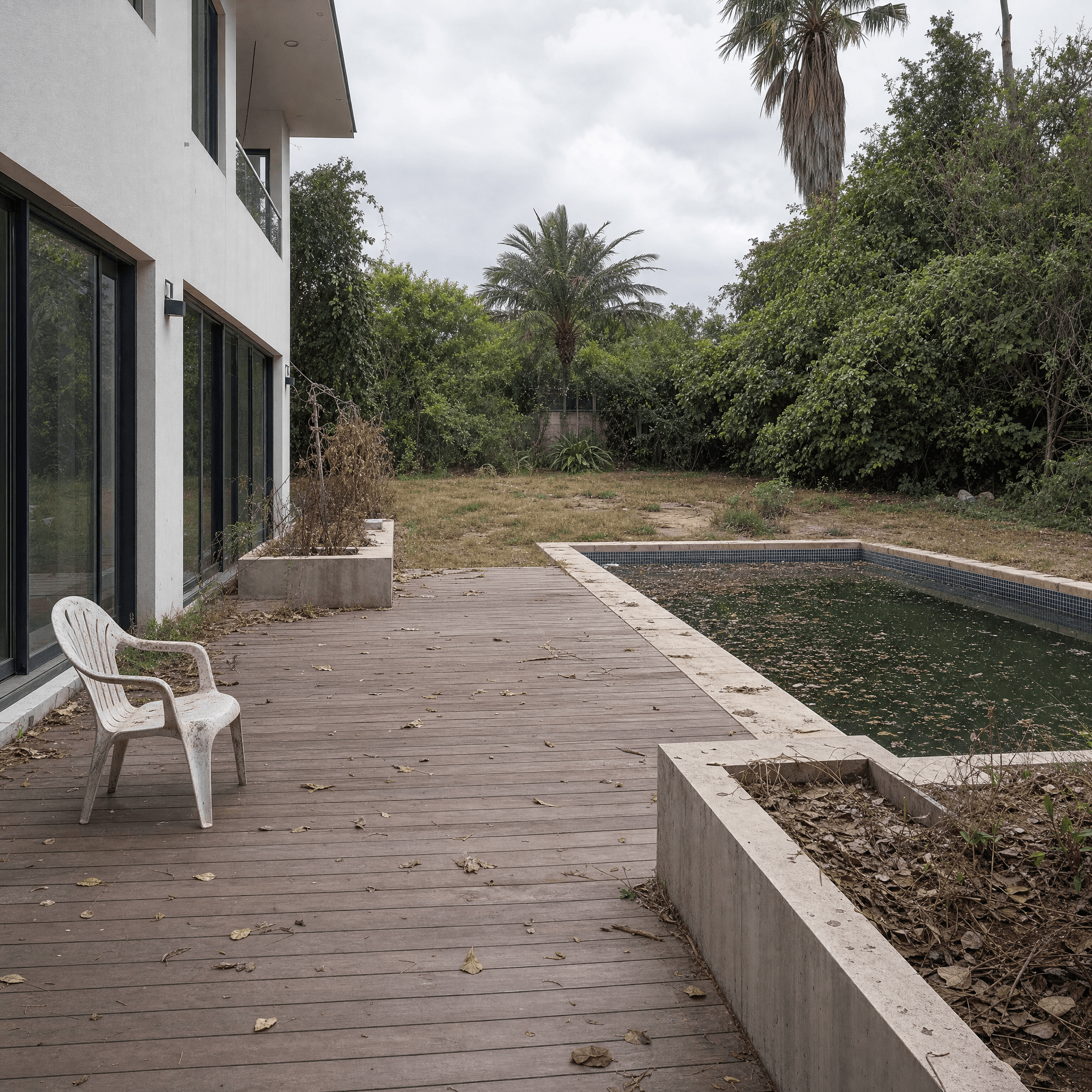 Garten & Pool Vorher