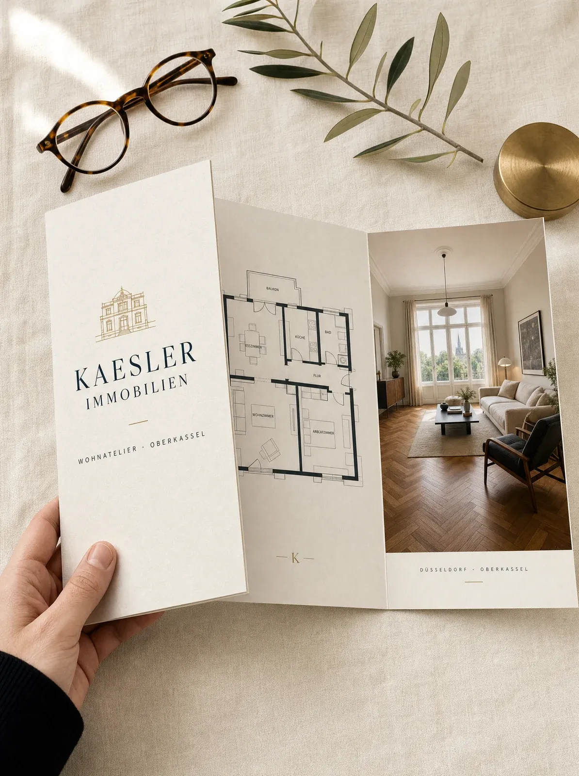 KI-generiert: Tri-Fold-Broschüre · Innenansicht