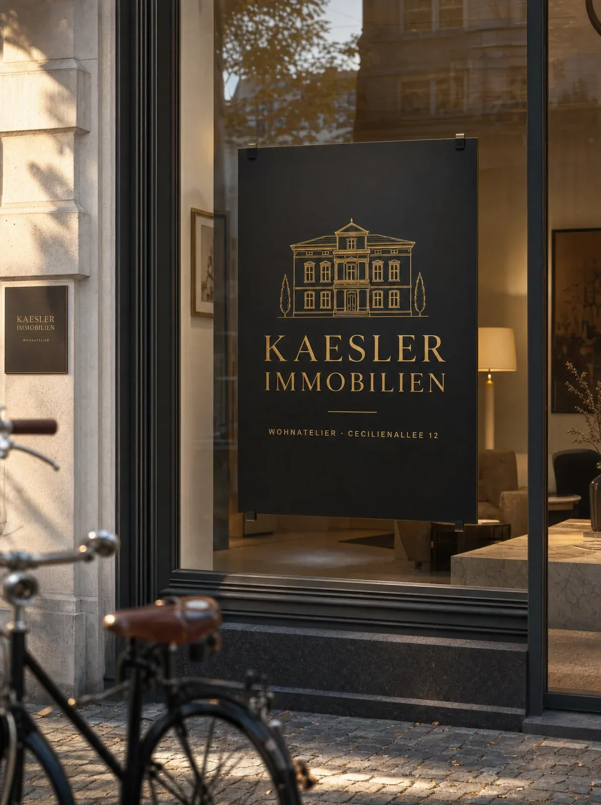 KI-generiert: Schaufenster-Display · 70×100 cm